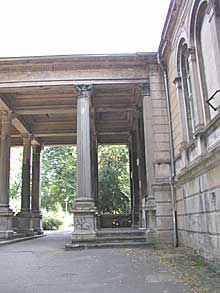 S&uuml;dansicht S&auml;ulenhalle vor Bauma&szlig;nahme